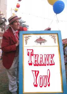 Thank you from Los Angeles Magician Robert Baxt